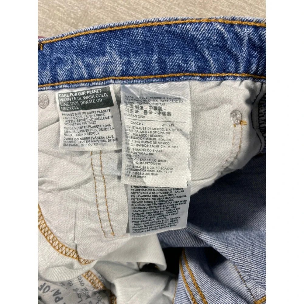 Levis Hi-Ball Jeans Mens 36x30 Blue Denim Tapered Leg Stretch